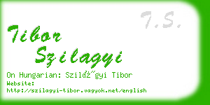 tibor szilagyi business card